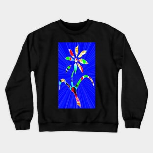blue lost flower Crewneck Sweatshirt